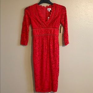 Premier Amour Red Dress Size 6